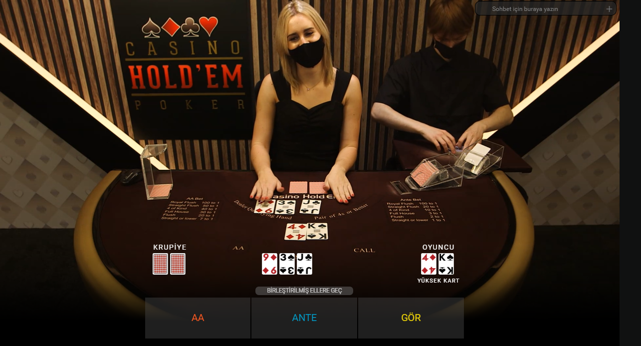 Playtech Poker Canlı Casino Oyunları